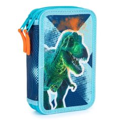 T-Rex dinós emeletes tolltartó - kék