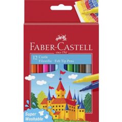   Filctoll készlet, FABER-CASTELL, 12 különböző szín"Castle"