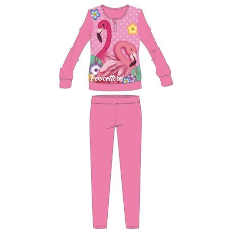 Flamingó téli vastag gyerek pizsama - pamut flanel pizsama
