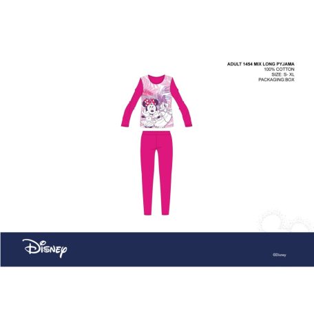 Disney Minnie egér női jersey pizsama - pamut pizsama 