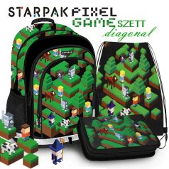   Starpak iskolatáska, hátizsák SZETT – Pixel Game Diagonal