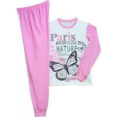 Pillangós lány pizsama - PINK / FEHÉR