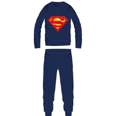 Superman férfi vékony pamut pizsama - jersey pizsama