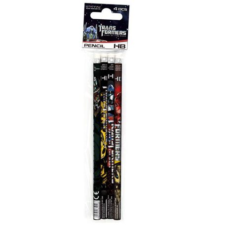Transformers HB grafit ceruza radírral - 4 db-os