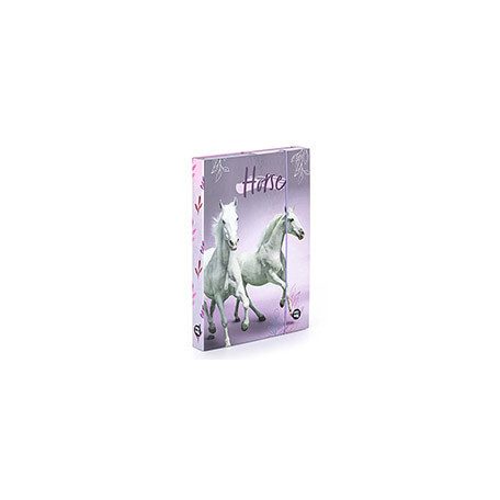Lovas füzetbox - A4 - White Horse